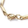 Ion Plating(IP) Unisex 201 Stainless Steel Bar Link Chain Bracelets BJEW-L637-35B-G-3