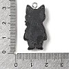 Opaque Resin Cat Pendants RESI-S399-07C-3