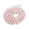 Electroplate Transparent Glass Beads Strands EGLA-A035-T8mm-A20-2