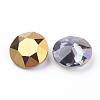 Pointed Back & Back Plated Glass Rhinestone Cabochons RGLA-J012-8mm-001DO-2