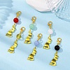 6Pcs Brass Puppy Pendant Decorations HJEW-JM04364-2
