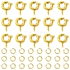 Brass Spring Ring Clasps KK-FS0001-50G-1