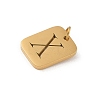 304 Stainless Steel Charms STAS-R001-01G-X-2