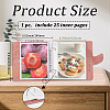 5 Inch PU Leather Cover Garden Seed Storage Organizer 2-Ring Binder Album AJEW-SP0004-72A-2