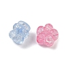 Transparent Crackle Acrylic Beads X-OACR-B031-21-3