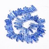 Natural Crackle Quartz Crystal Dyed Beads Strands G-I345-05F-2