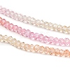 Transparent Painted Glass Beads Strands X1-DGLA-A034-T1mm-A20-4