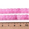 Baking Paint Crackle Glass Beads Strands DGLA-N019-02A-03-4