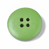 4-Hole Spray Painted Wooden Buttons X-BUTT-T006-014-3