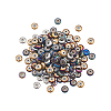 210Pcs 6 Colors PVD Vacuum Plating Non-magnetic Synthetic Hematite Beads G-CJ0001-45-3