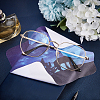 CREATCABIN 20 Sheets 5 Style Universe Themed Microfibre Glasses Cleaning Cloth AJEW-CN0002-02-4