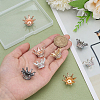 8Pcs 4 Colors Alloy Rhinestone Beads FIND-ME0002-80-3