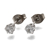 Cubic Zirconia Ear Studs STAS-E051-3B-2
