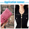 10Pcs Round Acrylic Pearl & Alloy Zipper Pulls HJEW-TAC0086-8