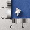 925 Sterling Silver Mushroom Charms with Jump Rings STER-H118-08S-3