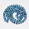 Electroplate Glass Beads Strands EGLA-Q083-10mm-A02-2