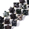 Natural Indian Agate Beads Strands G-Q608-07A-05-2