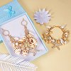 Trendy Shell Charm Bracelets & Bib Necklaces Sets SJEW-PH0001-01-2