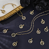 12Pcs 12 Styles Brass Micro Pave Cubic Zirconia Pendants KK-BM0001-01-4
