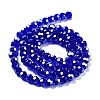 Electroplate Transparent Glass Beads Strands EGLA-A035-T6mm-A06-2