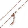 Ion Plating(IP) 304 Stainless Steel Cable Chain Necklace for Men Women NJEW-K245-014C-2