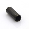 304 Stainless Steel Smooth Surface Magnetic Clasps with Glue-in Ends Fit 5mm Cords STAS-O042-B-15-3