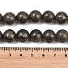Natural Pyrite Beads Strands G-P303-01-8mm-8-4