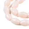 Opaque Solid Color Imitation Jade Glass Beads Strands EGLA-A037-P6x8mm-D02-3