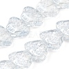 Transparent Electroplate Glass Beads Strands EGLA-F158-PL03-A-1