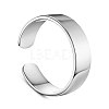 SHEGRACE Rhodium Plated 925 Sterling Silver Cuff Rings JR676A-1