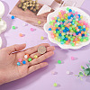 500Pcs Luminous PS Plastic Beads FIND-TA00009-13A-7