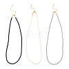 3Pcs 3 Colors 3MM Nylon Milan Cord Necklace Making NJEW-TA0001-23-1