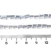 Electroplate Transparent Glass Beads Strands Pearl Luster Plated EGLA-H106-01A-PL06-4