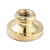 Texture Theme Roung Brass Stamp Head LS-AJEW-M036-06F-G-3
