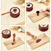 Brass Wax Seal Stamps with Wood Handle AJEW-WH0412-0097-3
