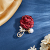 Cloth Flower Brooch JEWB-WH20001-03B-3