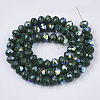 Opaque Spray Painted Glass Beads Strands X-EGLA-T021-001B-2