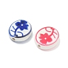 Printed Handmade Porcelain Beads PR-CBAE468-03-2