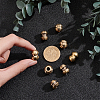 8Pcs 4 Styles Outdoor EDC Tool Brass Parachute Rope European Beads KK-NB0003-64-3