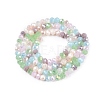 Electroplate Glass Beads Strands X-GLAA-T023-B16-02-2