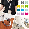30Pcs 15 Colors Food Grade Eco-Friendly Silicone Focal Beads SIL-PH0001-14-3