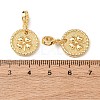 Brass European Dangle Charms KK-H278-01G-04-3