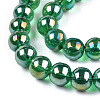 Electroplate Transparent Glass Beads Strands GLAA-T032-T8mm-AB21-3