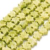 Synthetic Coral Dyed Carved Beads BSHE-H114-02A-1