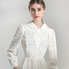 Leaf Polyester Embroidery Lace Appliques DIY-FG0003-90A-5