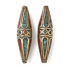 Handmade Tibetan Style Beads KK-Z157-09AG-02-1