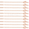 20Pcs Long-Lasting Plated Brass Chain Extender KK-BBC0023-26RG-7