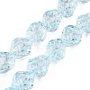 Electroplate Glass Beads Strands EGLA-N012-08H-1