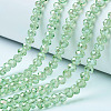 Electroplate Glass Faceted Rondelle Beads Strands EGLA-D020-6x4mm-34-1