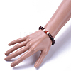 Natural Carnelian Stretch Bracelets BJEW-JB04491-03-3